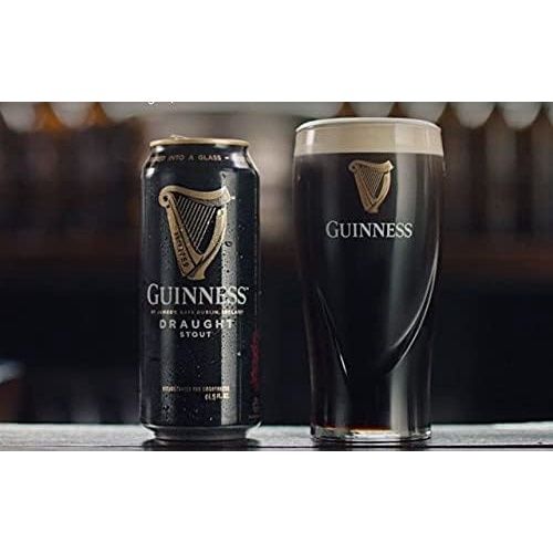 Guinness Embossed Can Pint Glass 2 Pack