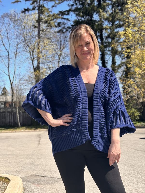 Atlantic Cardigan - Navy (X)