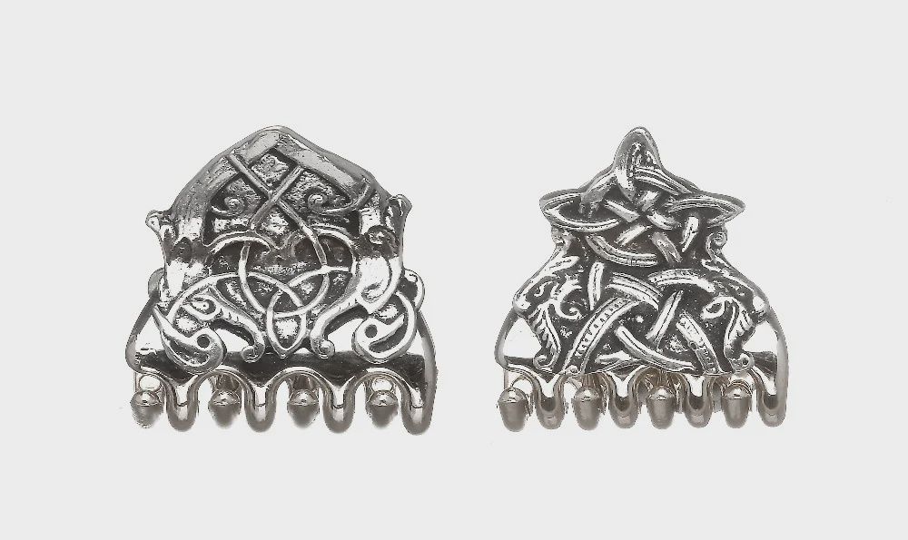 2 Mini Celtic Hair Clips