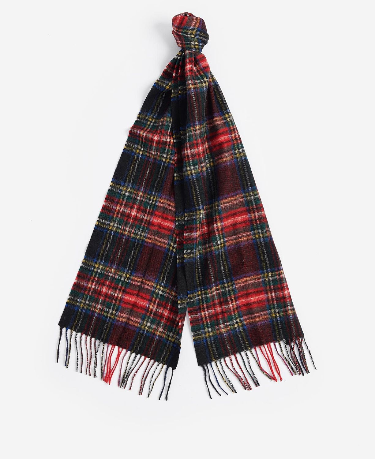 Barbour New Check Tartan Scarf - Black Stewart