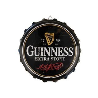 Contemporary Bottle Cap-Metal Sign