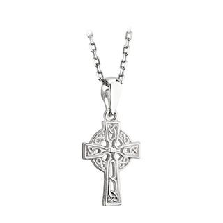 Sterling Silver Tiny Filigree Celtic Cross pendant