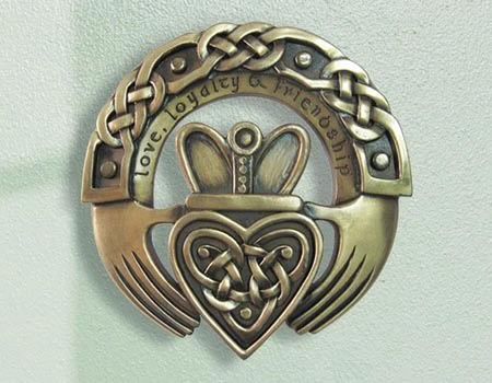 Claddagh Ring - Bronze Plaque
