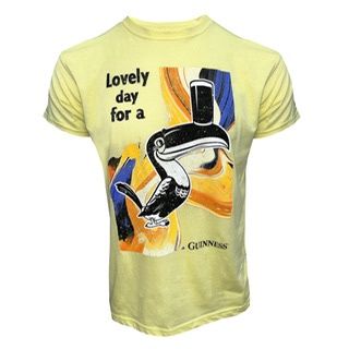 Yellow Lovely Day For A Guinness T-Shirt (X)