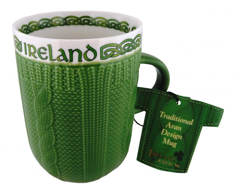 Aran Mug - Dark Green
