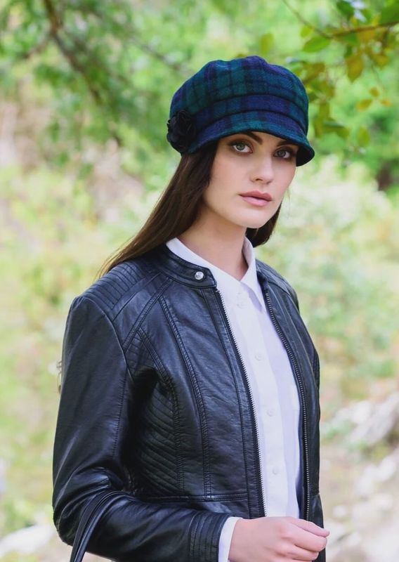 Newsboy Tweed Hat - Blackwatch