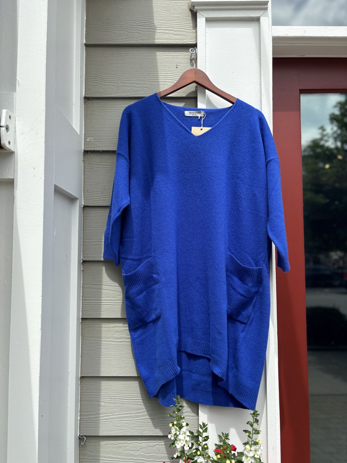 Wool &amp; Cashmere Dress - Blue Lapis