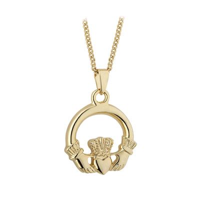 Gold Plated Claddagh pendant