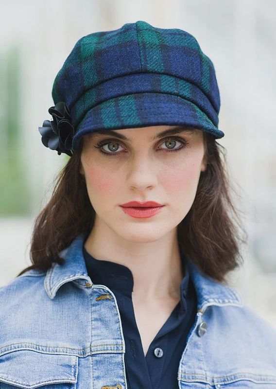 Newsboy Tweed Hat - Blackwatch