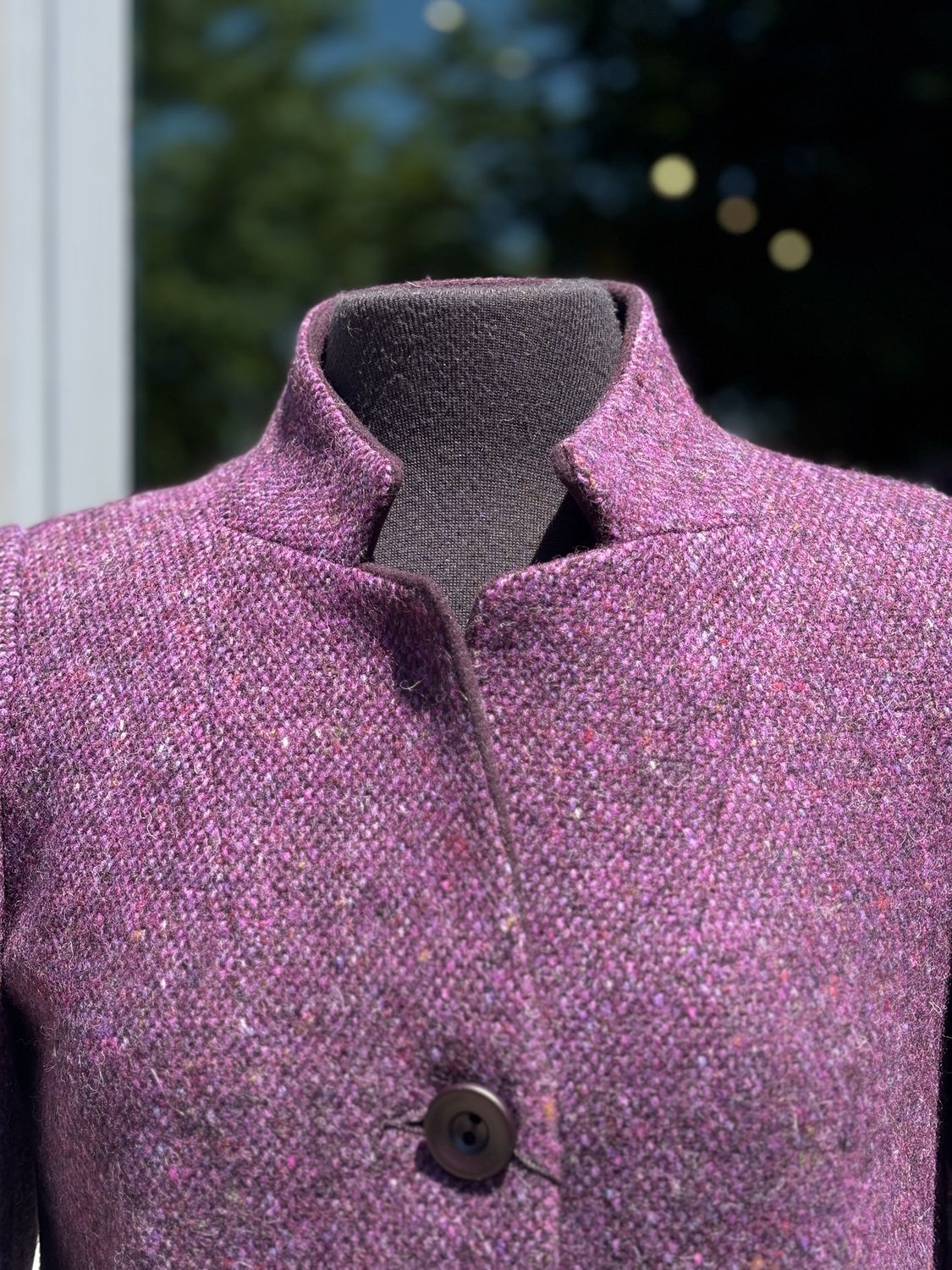 Mater Coat - Purple Tweed