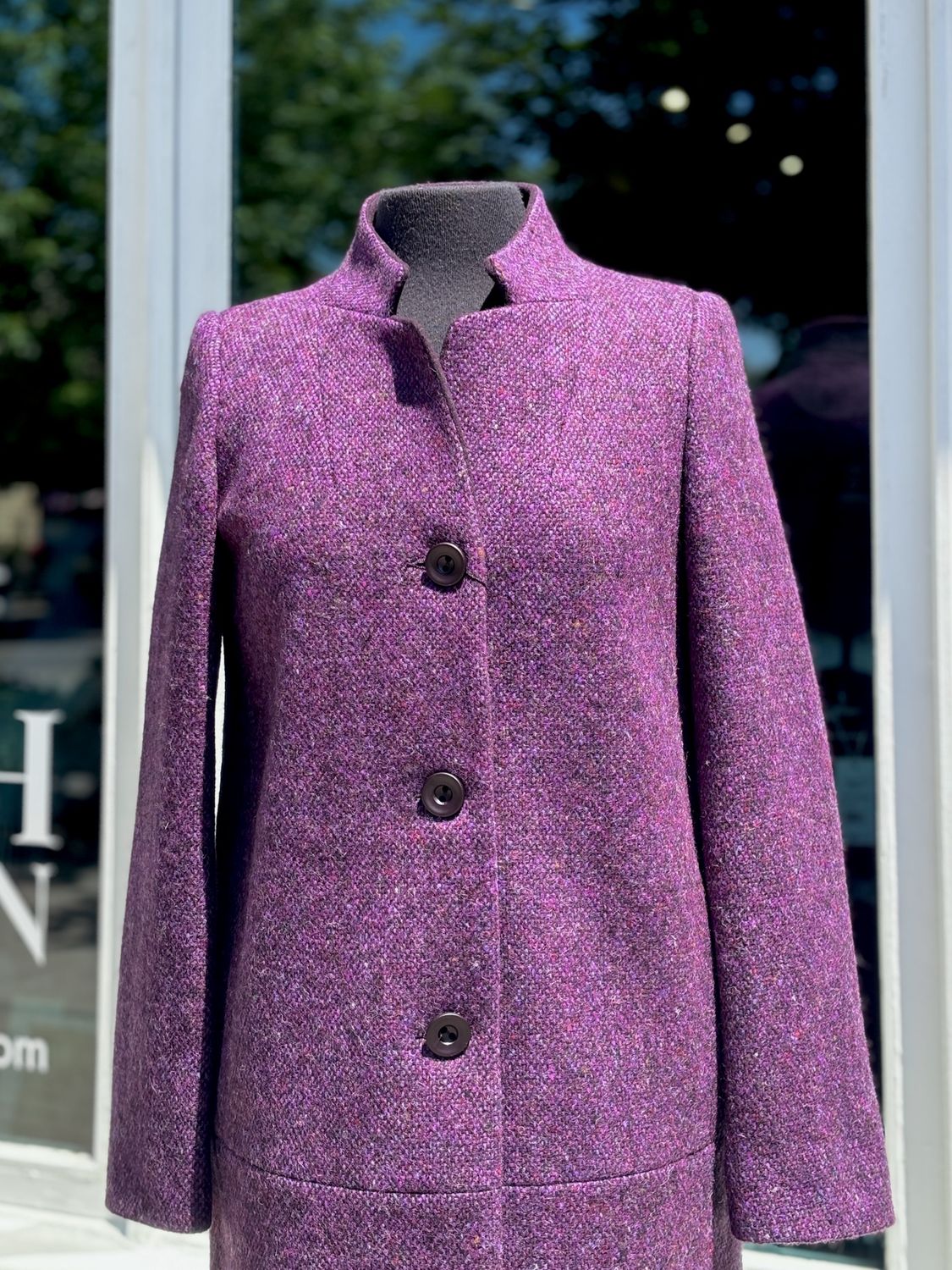 Mater Coat - Purple Tweed