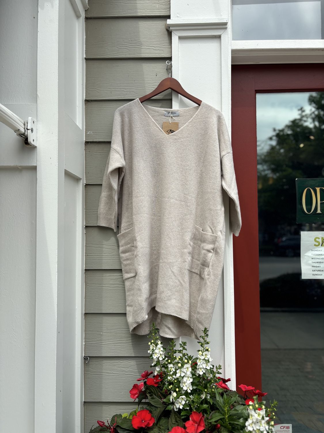 Wool &amp; Cashmere Dress - Beige
