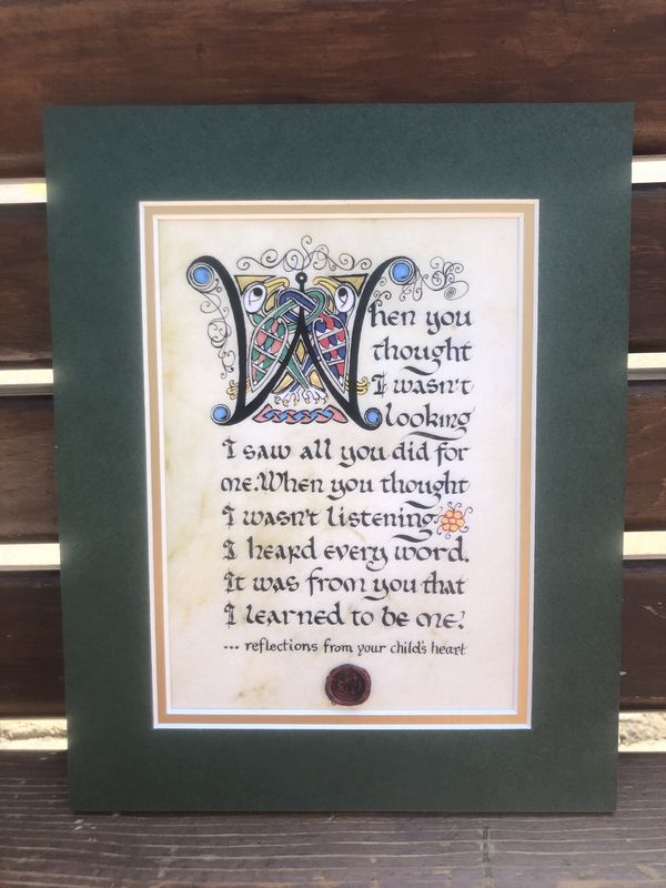 Child’s Reflection - Matted