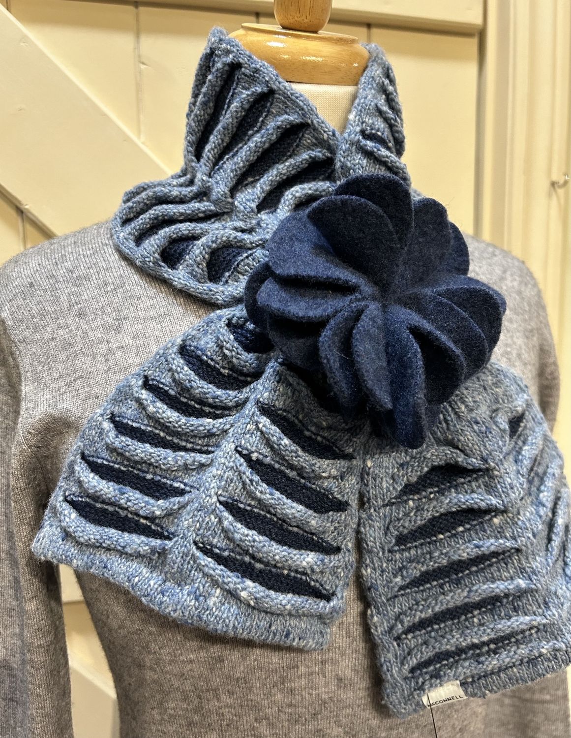 Kilcarra Floral Scarf - Powder
