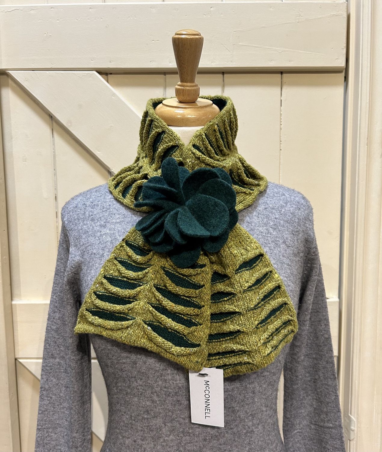 Kilcarra Floral Scarf - Moss