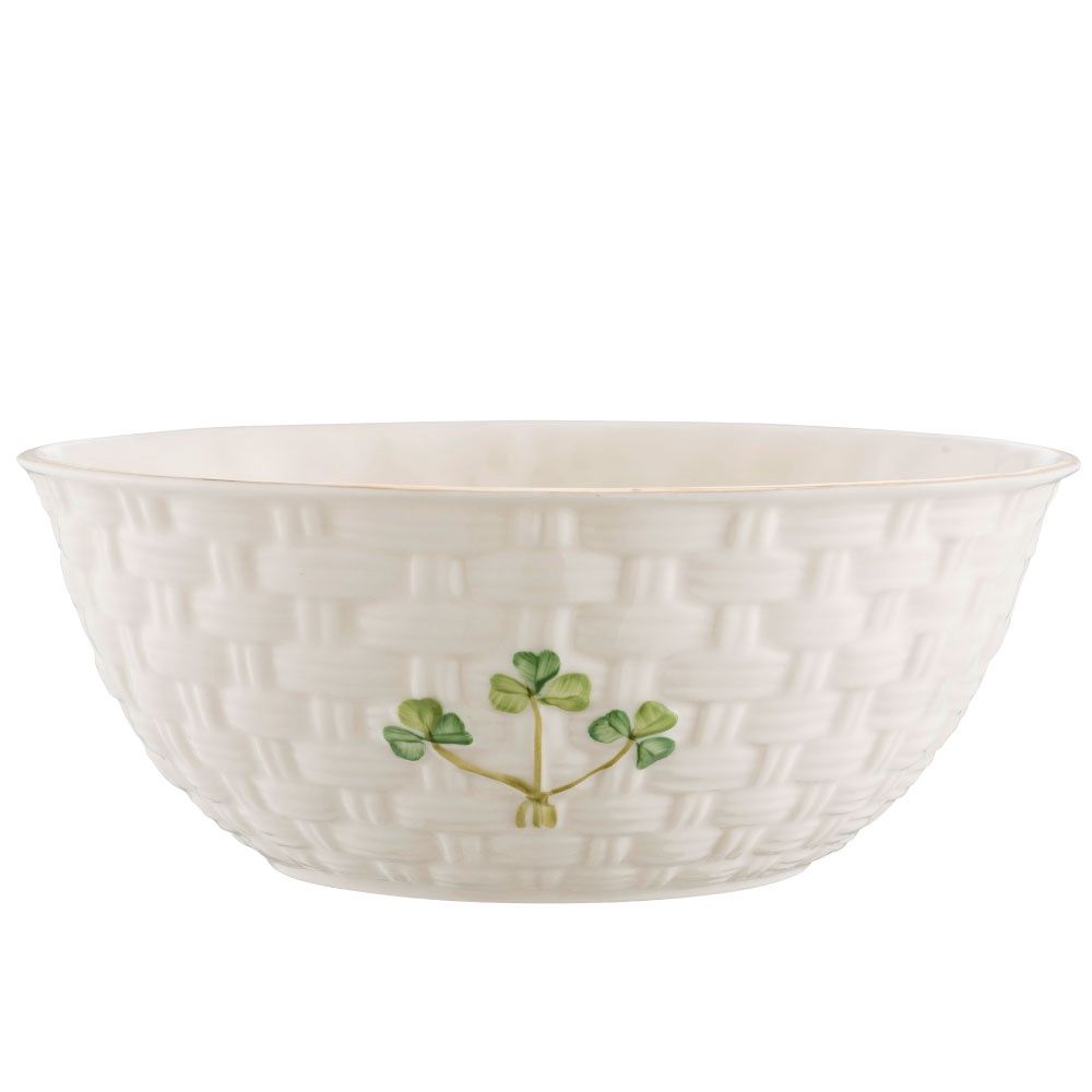 Belleek Shamrock 6&quot; Bowl