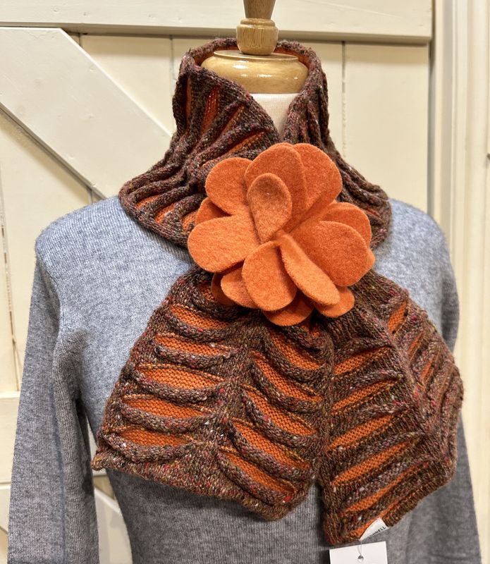 Kilcarra Floral Scarf - Rust