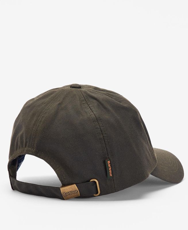 Barbour Waxed Baseball Cap - Olive