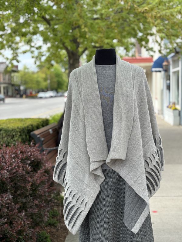Atlantic Wrap Cardigan - Feather