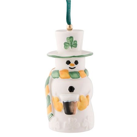 Belleek Paddy Snowman Ornament