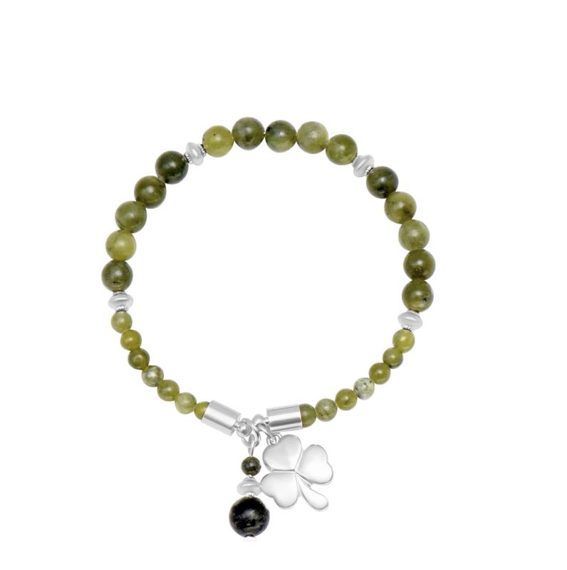 Shamrock Horseshoe Marble Bracelet
