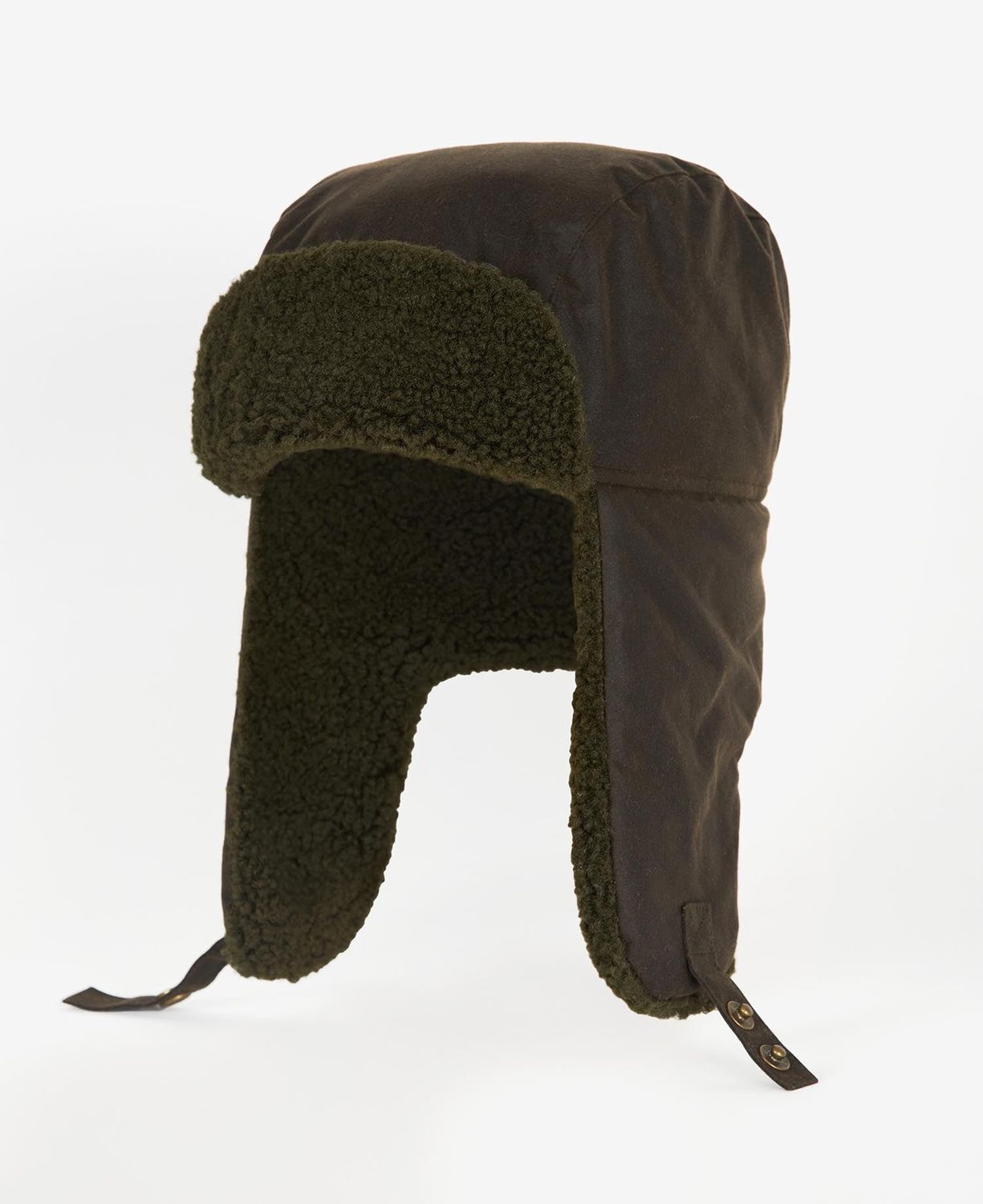 Barbour Morar Waxed Trapper Hat - Olive