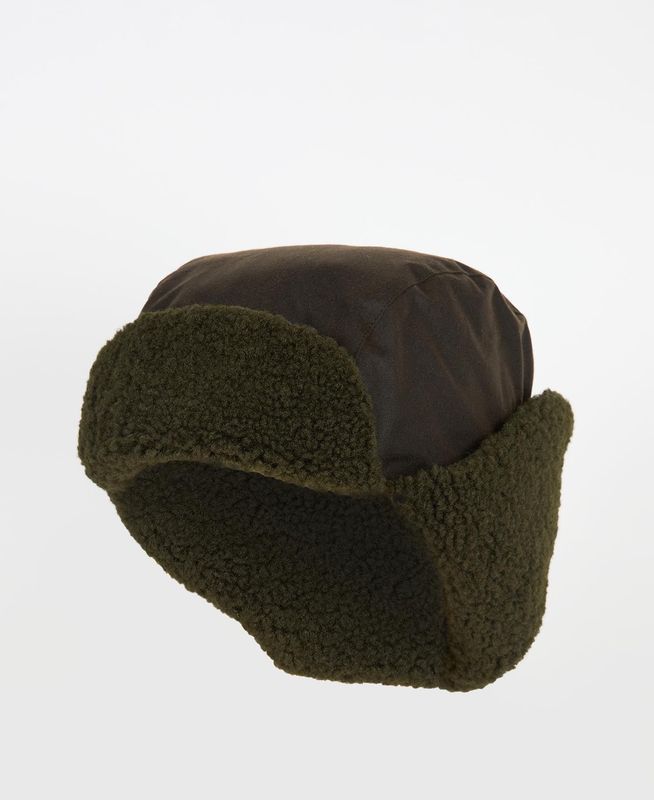 Barbour Morar Waxed Trapper Hat - Olive