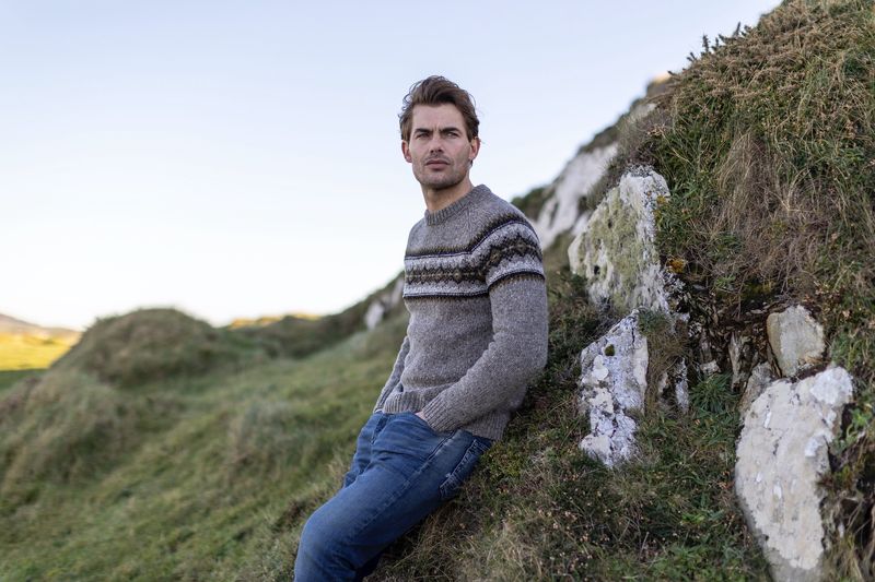 Fairisle Crew Neck - Rabbit