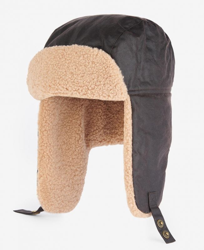 Barbour Morar Waxed Trapper Hat - Rustic