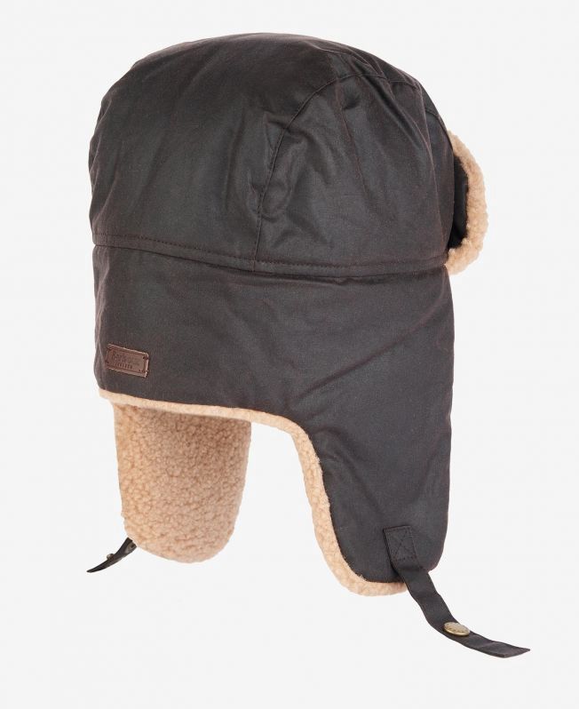 Barbour Morar Waxed Trapper Hat - Rustic