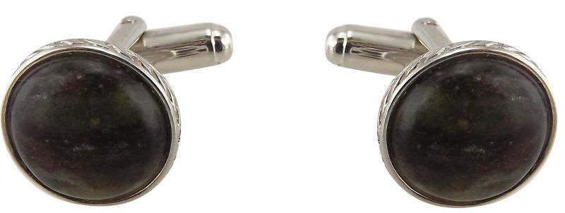 Connemara Marble Cufflinks - Silver Plated