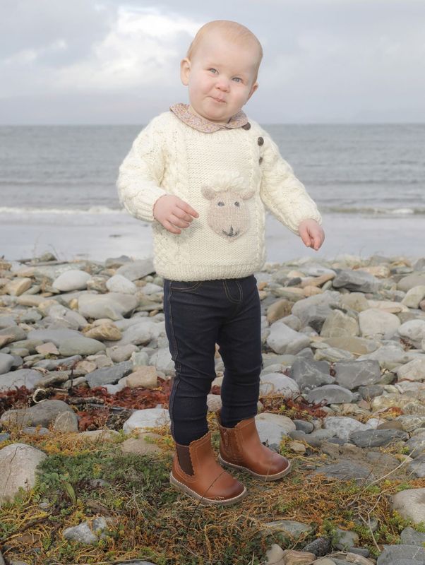 Baby Sheep Aran Crew