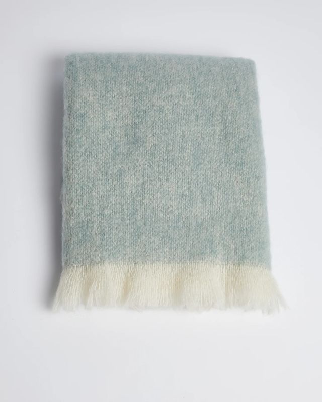 Foxford Glendalough Mohair Throw-Topaz