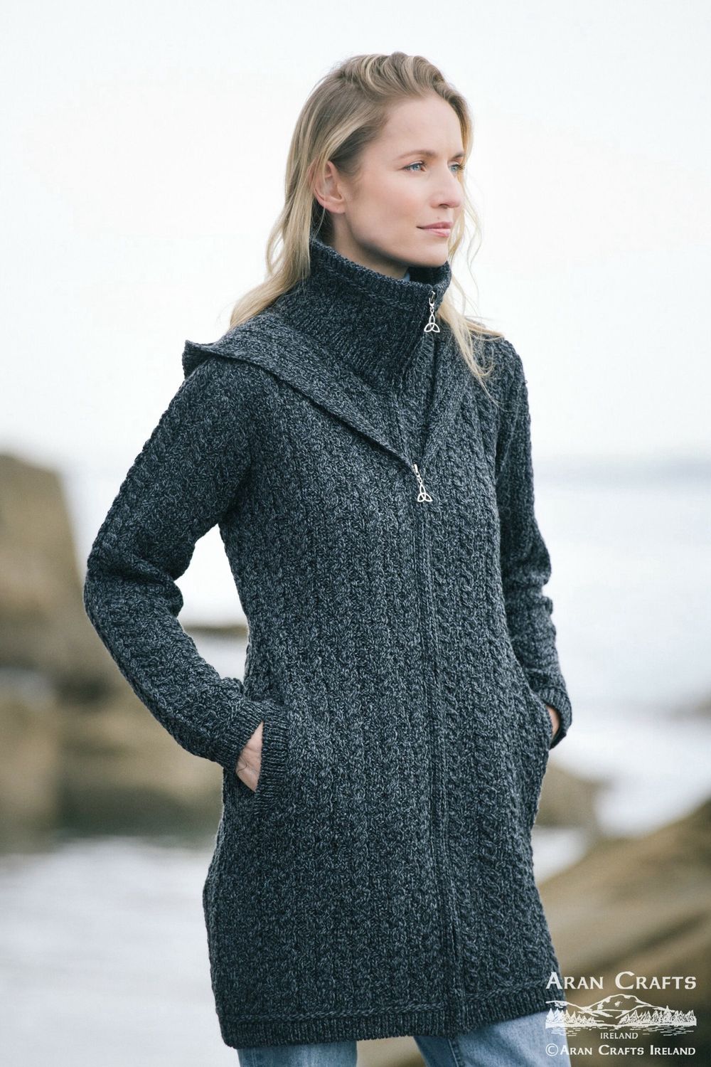 Bundoran Hooded Double Coat