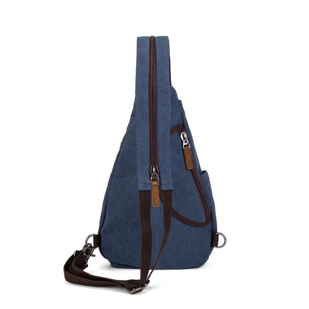 Multifunctional canvas sling bag - Mustard