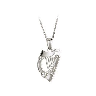 Silver Harp Trinity Pendant