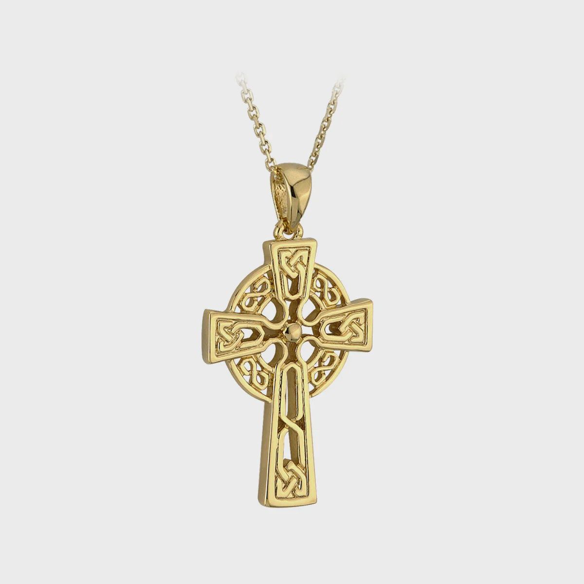 10KT Gold Small Celtic Cross pendant - Boxed