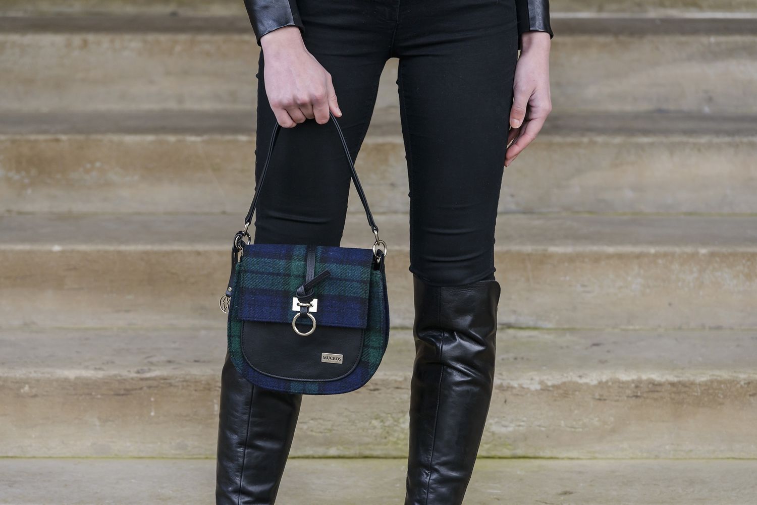 Grace Tweed Purse - Blackwatch