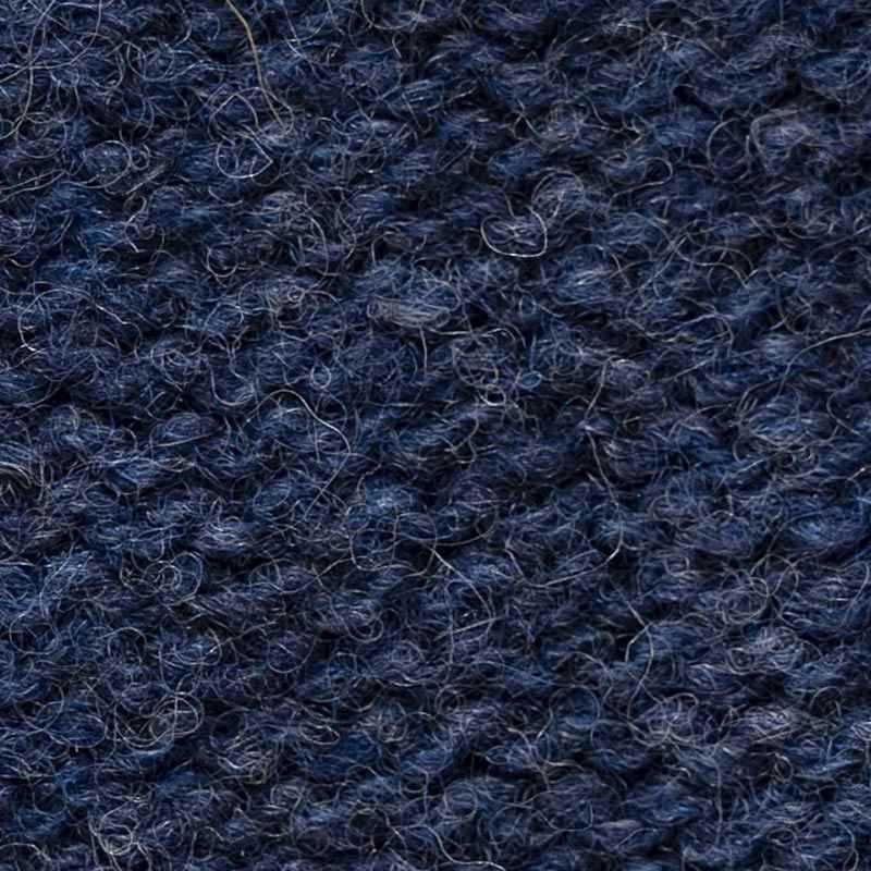 Men&#39;s Lambswool Plain Knit Gloves - Dark Denim