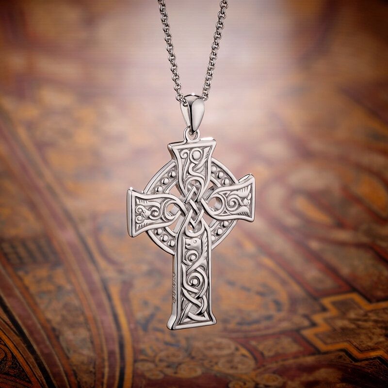 Four Apostles Large Celtic Cross Pendant