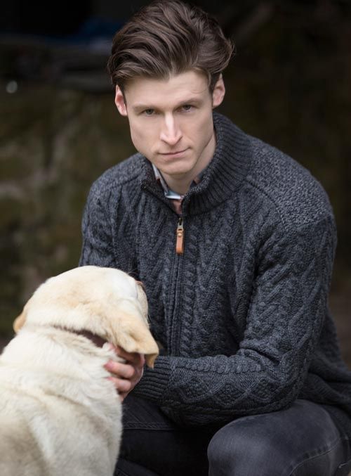Boyne Zip Patch Shoulder Cardigan