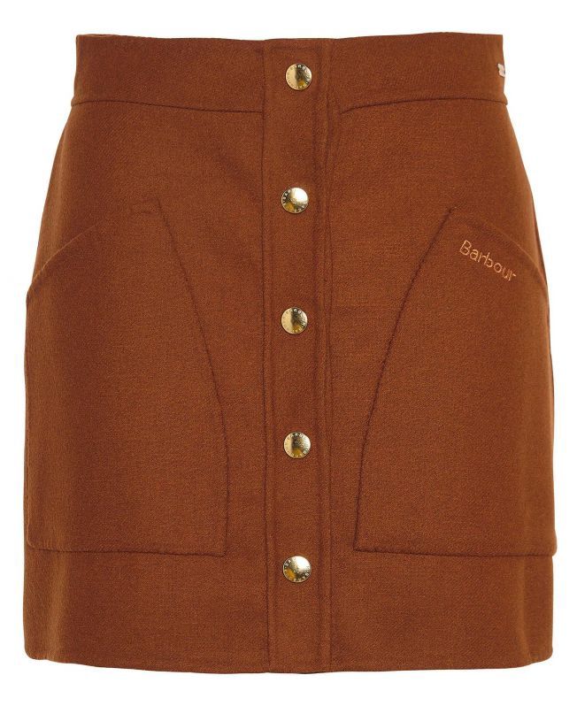 Barbour Reighton Mini Skirt - Old Gold