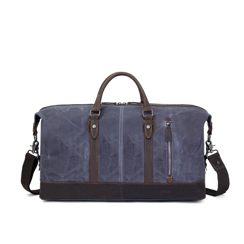 Waxed Duffle Bag - Grey