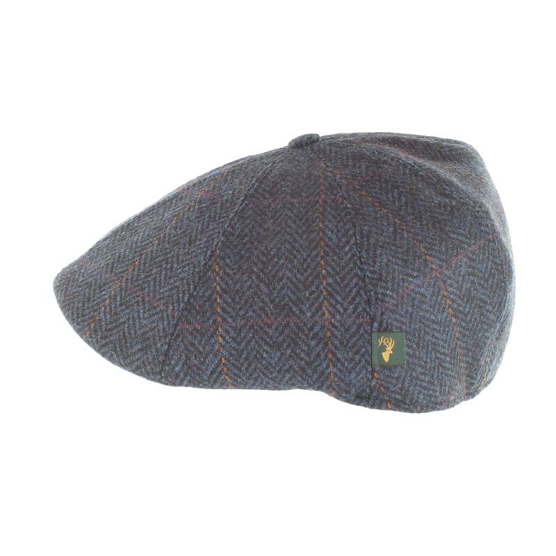 Killarney Pub Cap -  Blue Herringbone