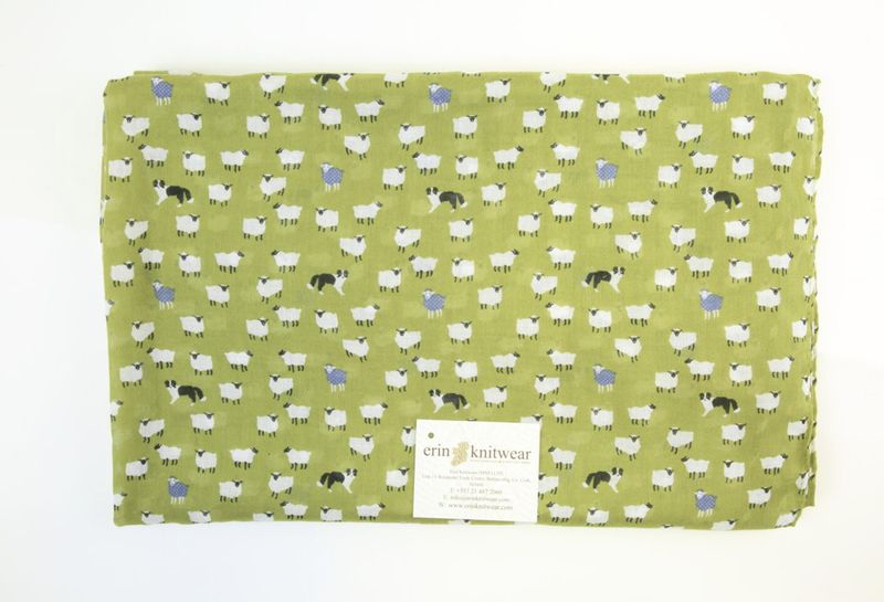 Mini Sheep &amp; Dog Scarf - Apple