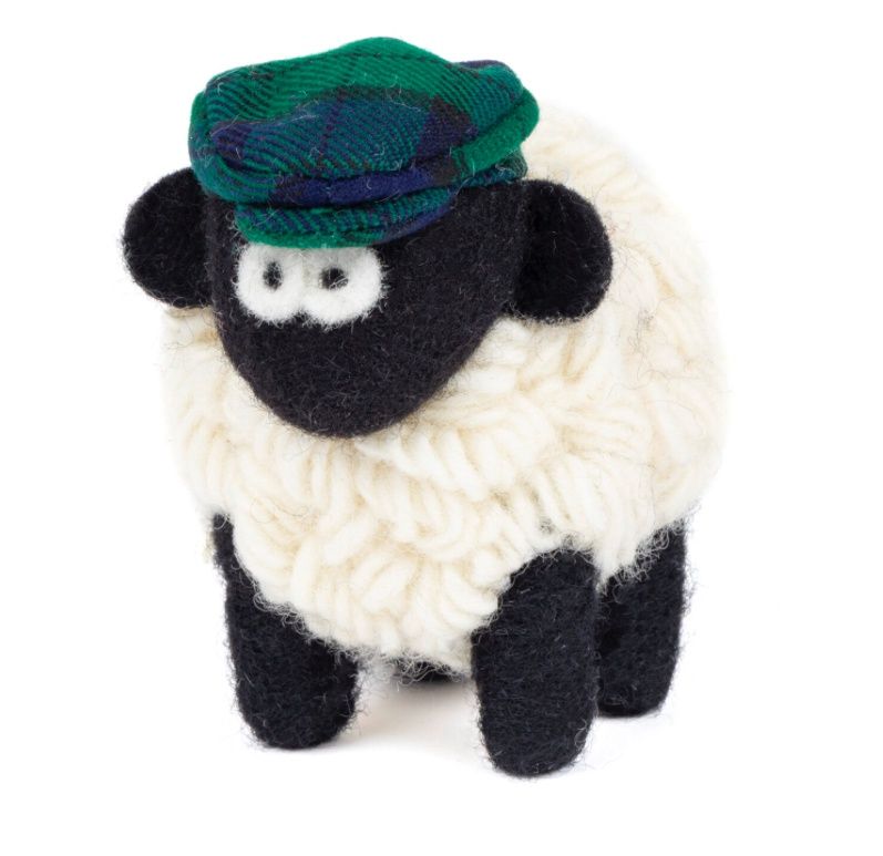 Knitted Sheep Collectible - Blackwatch Cap