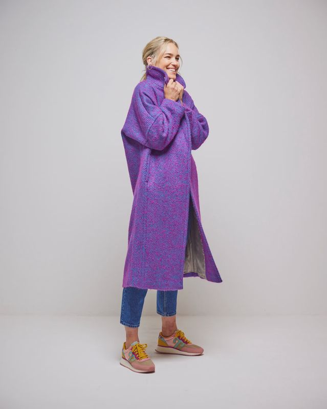 Avoca Donegal Wool &amp; Mohair Coat - Reflection