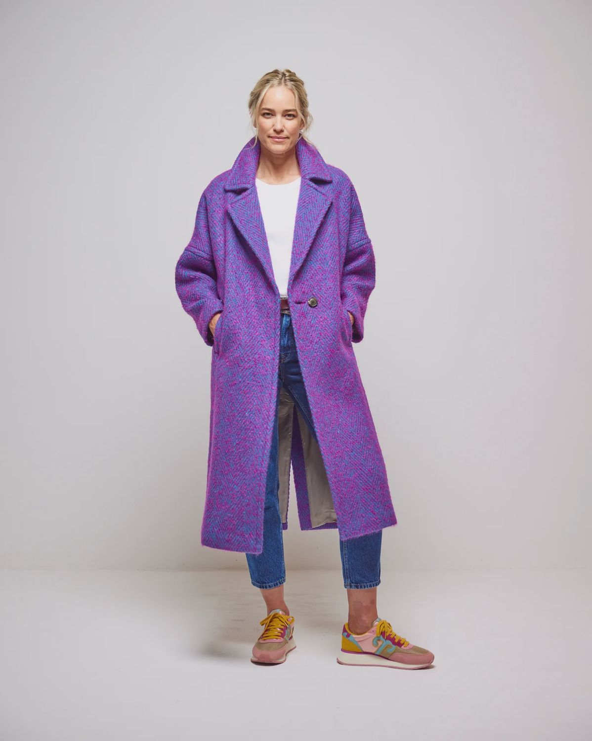 Avoca Donegal Wool &amp; Mohair Coat - Reflection