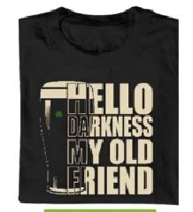 Women&#39;s Cut T-Shirt (X)- Hello Darkness My Old Friend