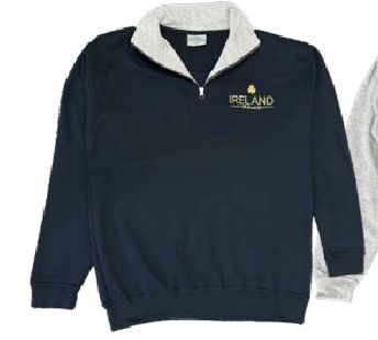 Shamrock Ireland Emerald Isle - 1/4 Zip - Navy